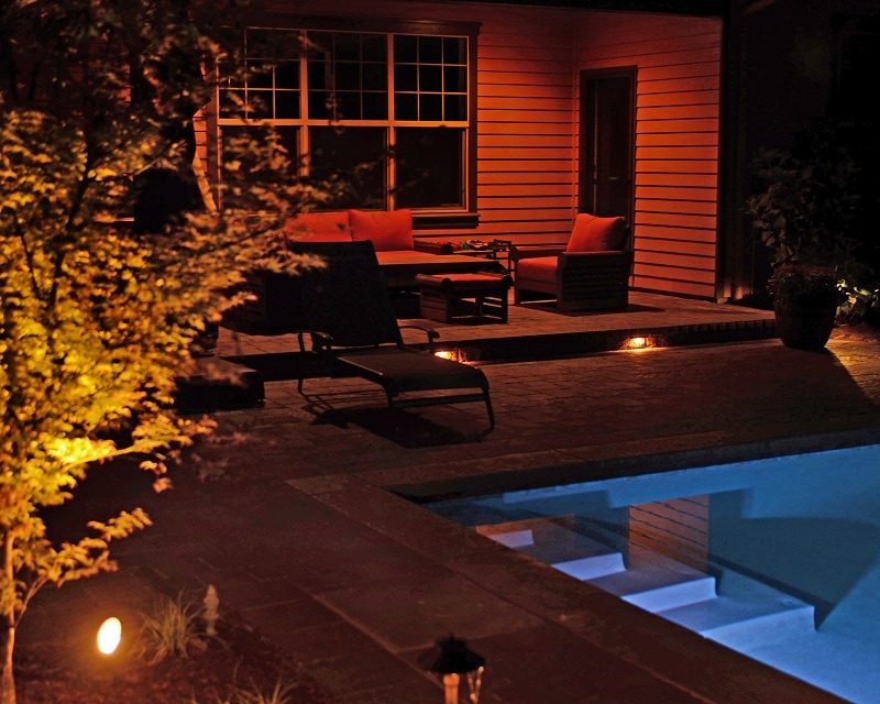 low voltage LED lighting, pool lighting, deck lighting