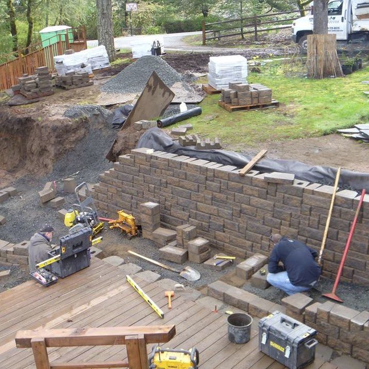 Building a retaining wall