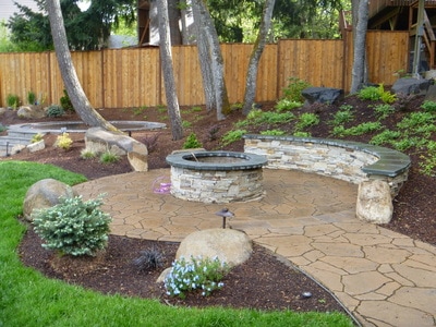 stone patio, paver pathways, driveways, landscaping in oregon, landscaping in eugene oregon