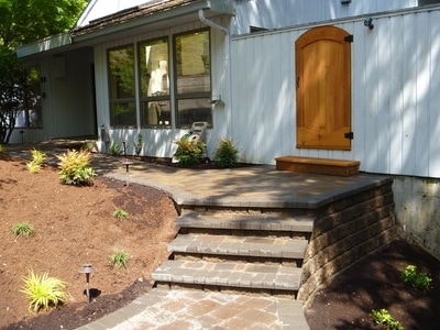 hardscape material, retaining walls, patio walkway, lawn care, lawn maintenance