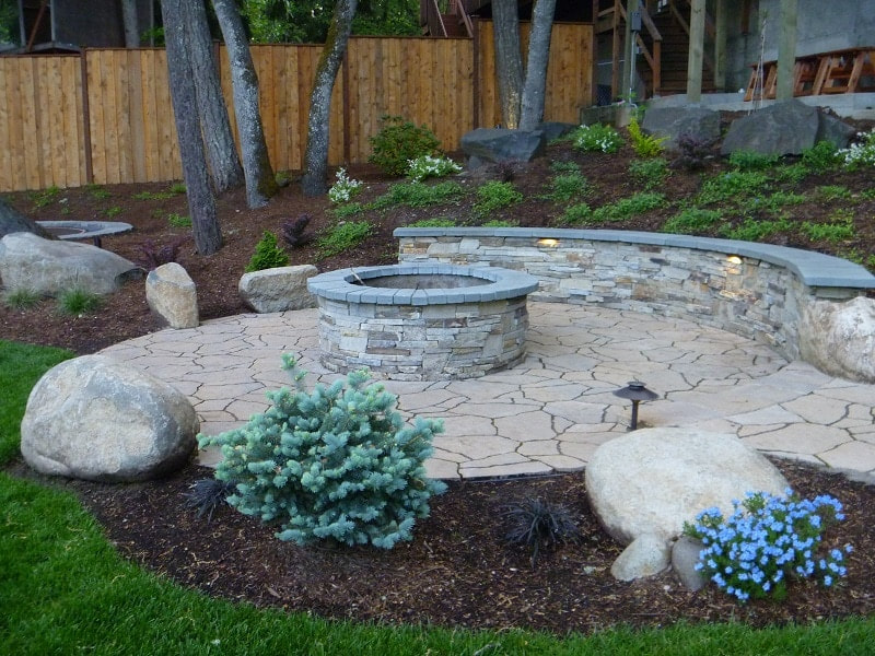 Graham Landscape, How To Build A Fire Pit Seating Wall
